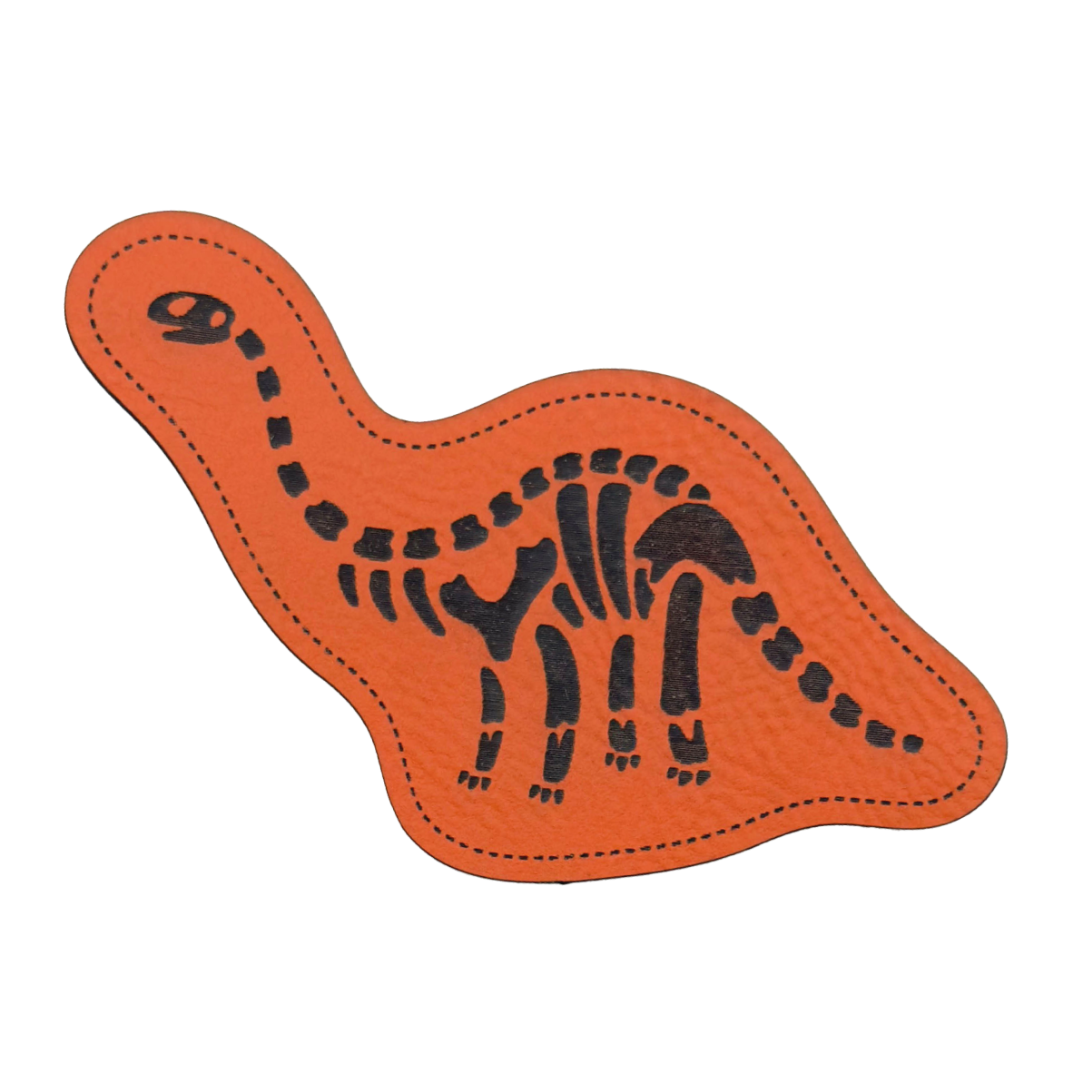 artificial leather label "Dino Skeleton Brachiosaurus"