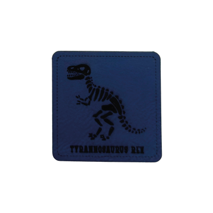 artificial leather label "Dino Skeleton Tyrannosaurus Rex 2"