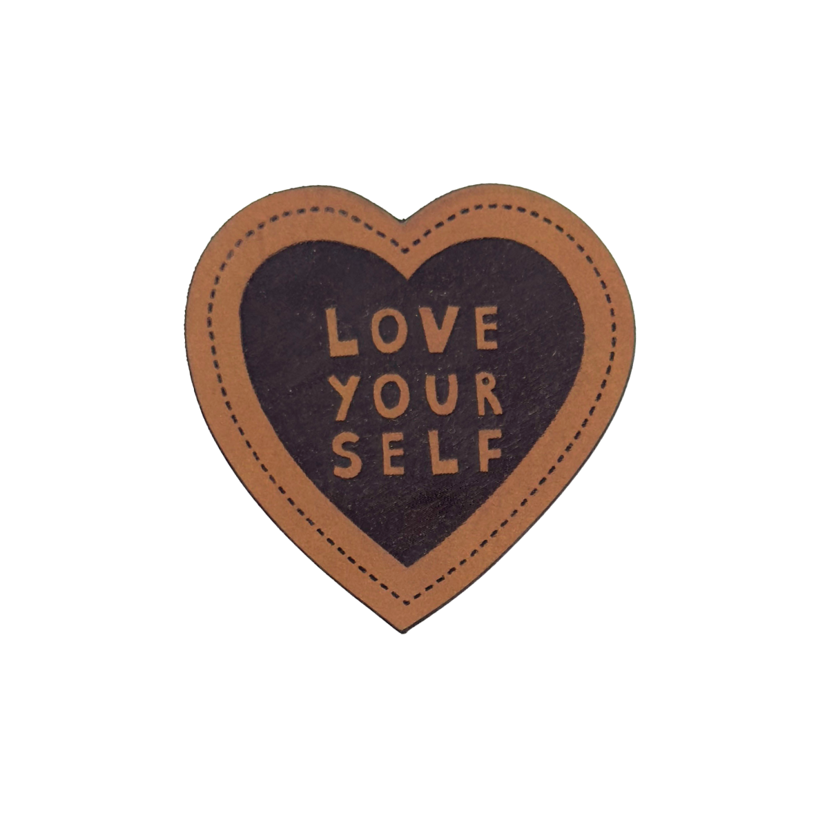 Kunstlederlabel "Love yourself"