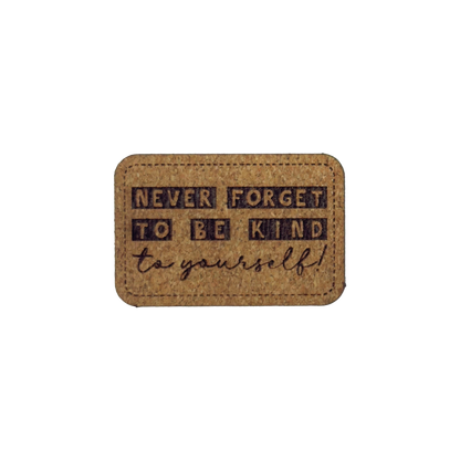 Kunstlederlabel "Be Kind to yourself"