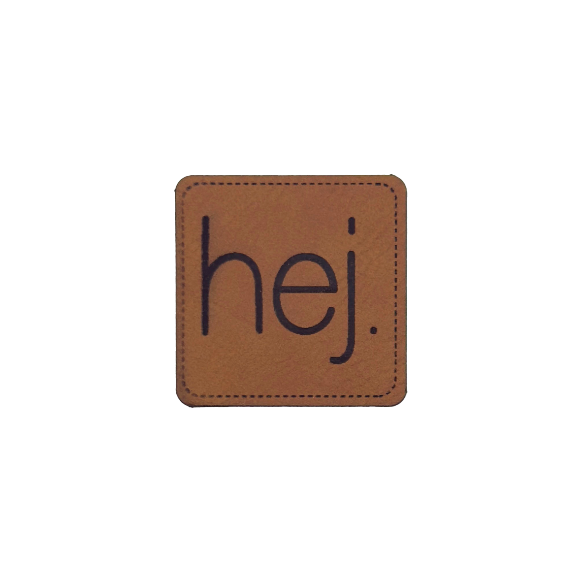 Kunstlederlabel "Hej"