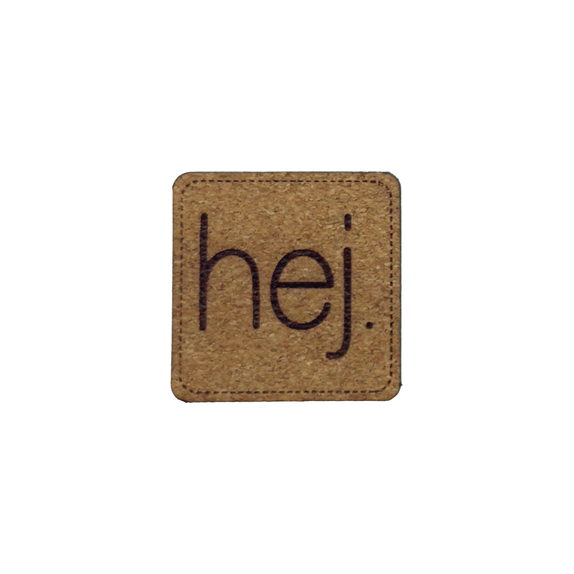 Kunstlederlabel "Hej"