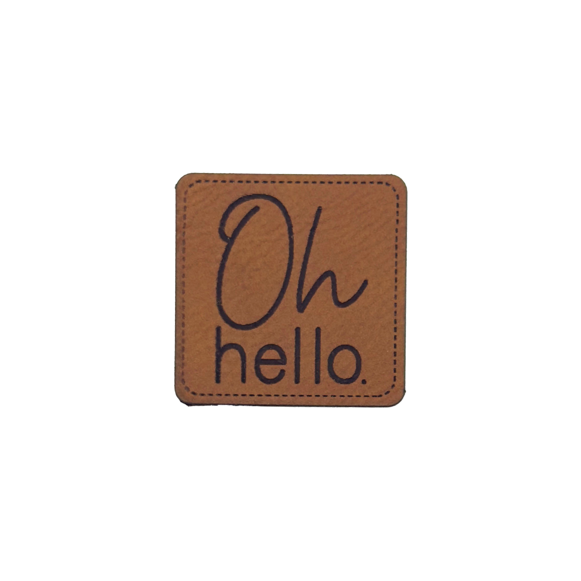 Kunstlederlabel "Oh hello"