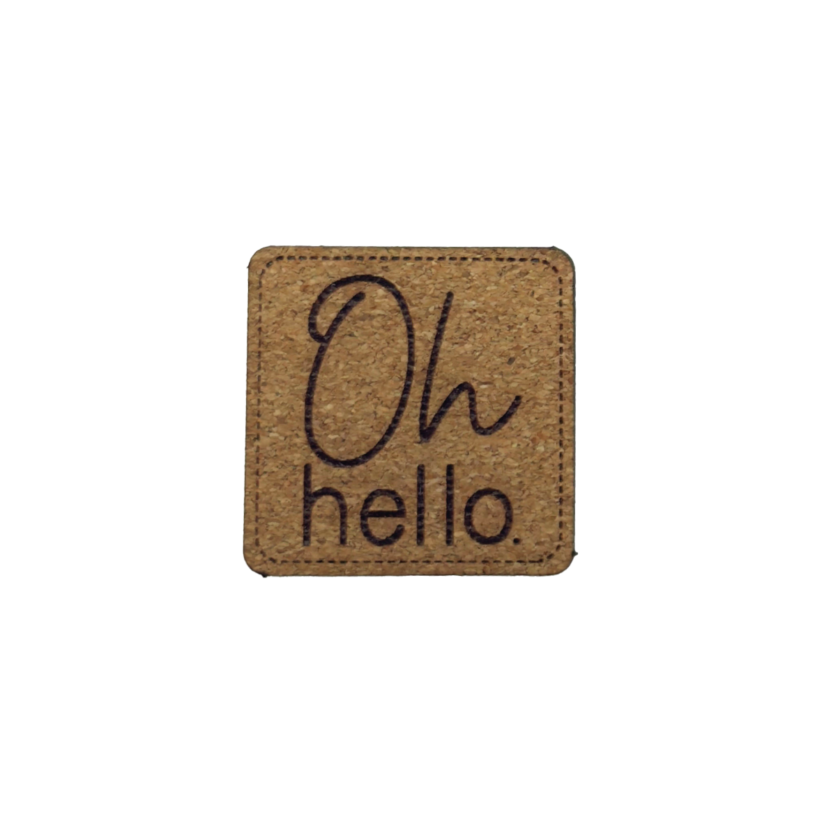 Kunstlederlabel "Oh hello"