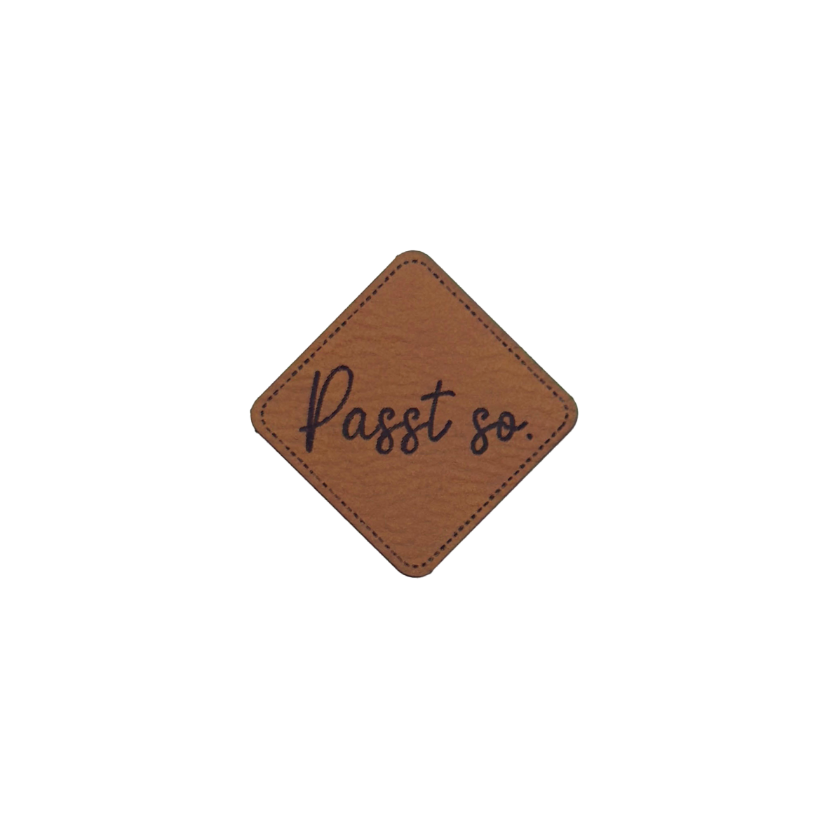 Kunstlederlabel "Passt so"