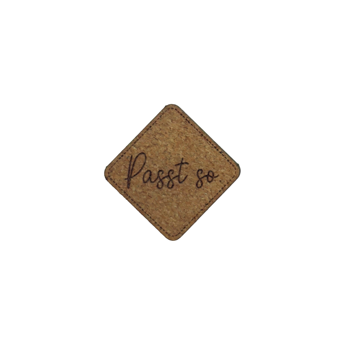 Kunstlederlabel "Passt so"