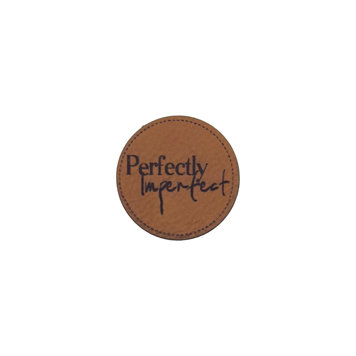 Kunstlederlabel "Perfectly imperfect"