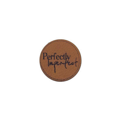 Kunstlederlabel "Perfectly imperfect"