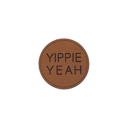 Kunstlederlabel "Yippie Yeah"