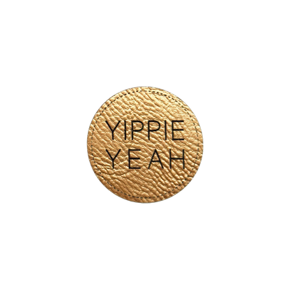 Kunstlederlabel "Yippie Yeah"