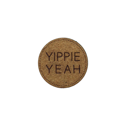 Kunstlederlabel "Yippie Yeah"