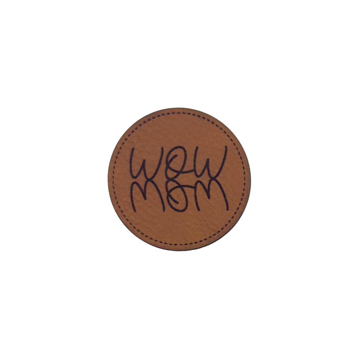 Kunstlederlabel "Wow Mom"