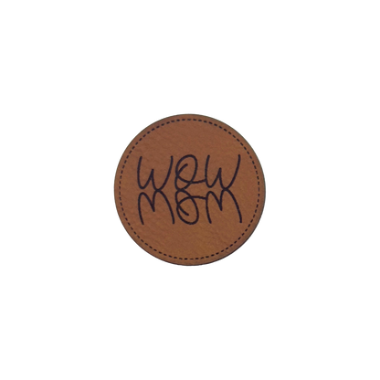 Kunstlederlabel "Wow Mom"