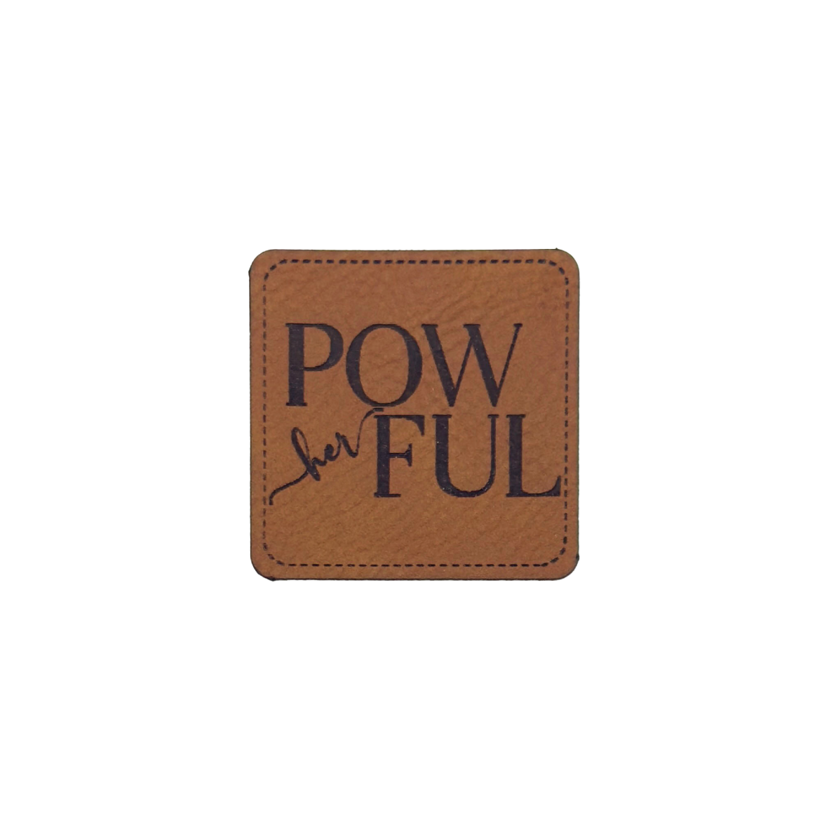 Kunstlederlabel "PowHERful"