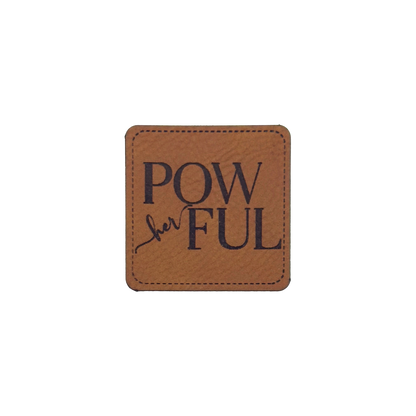 Kunstlederlabel "PowHERful"