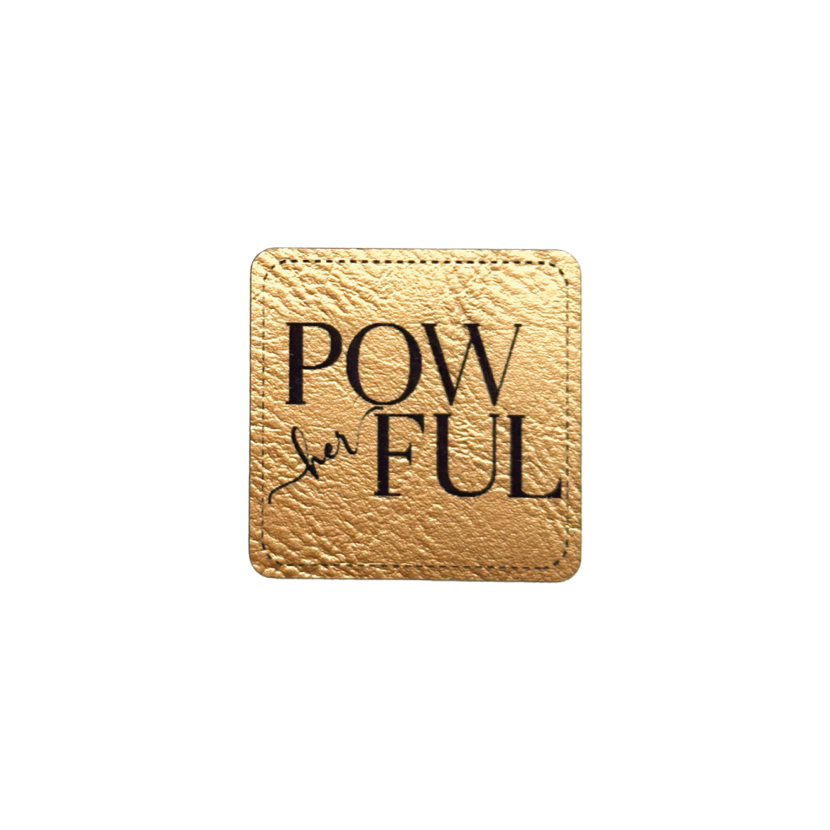 Kunstlederlabel "PowHERful"