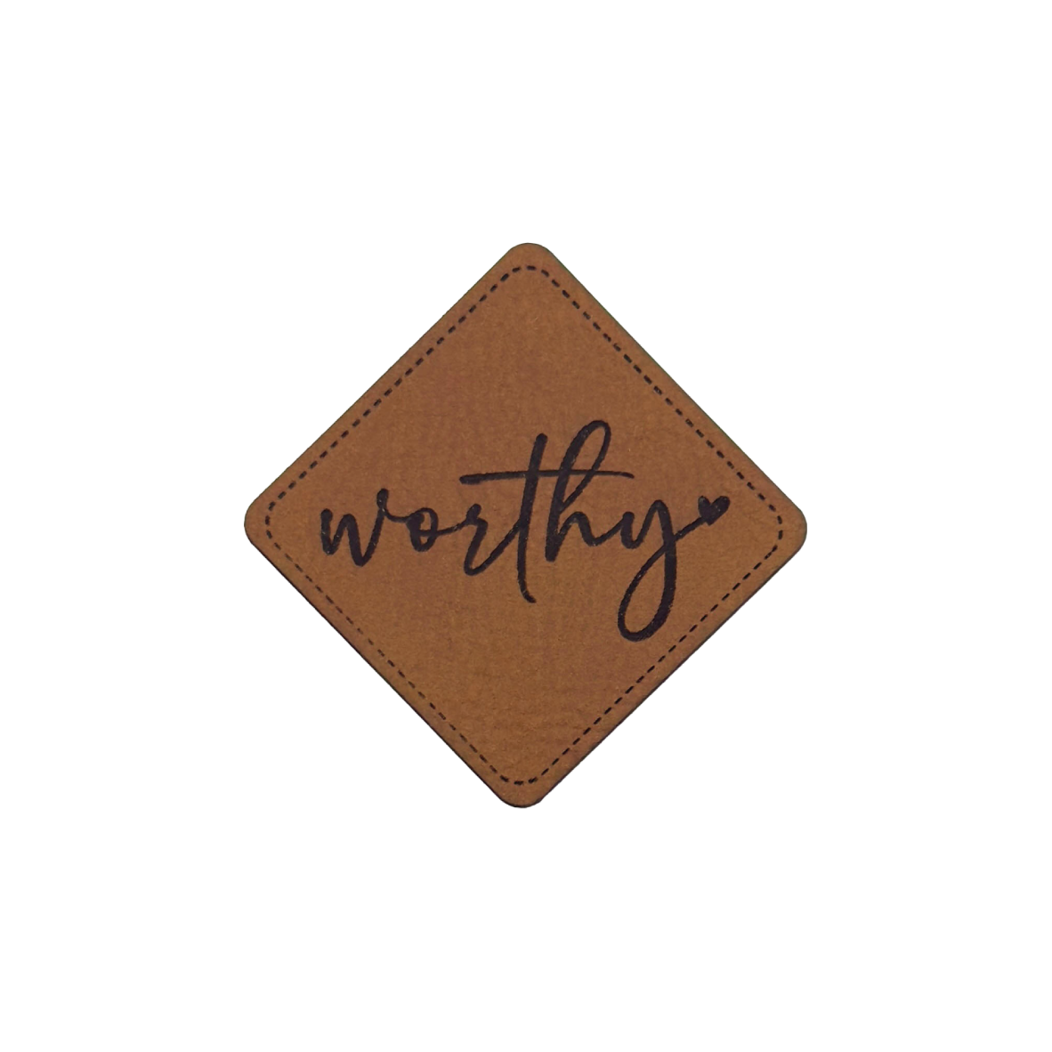 Kunstlederlabel "Worthy"