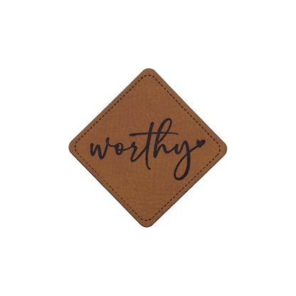 Kunstlederlabel "Worthy"