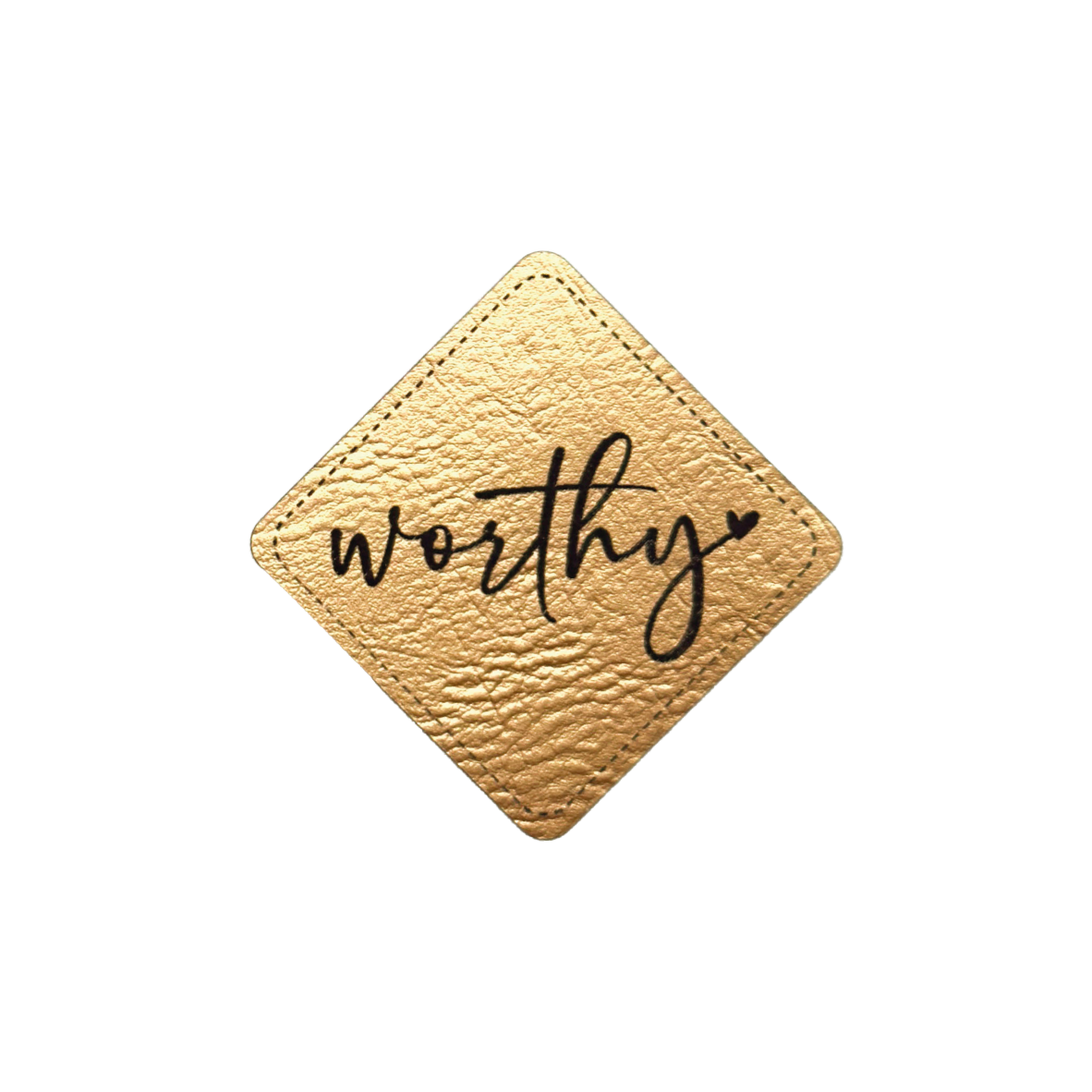 Kunstlederlabel "Worthy"