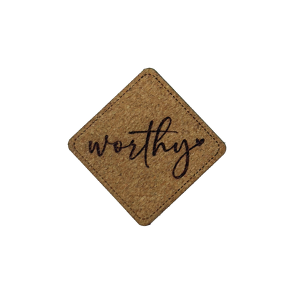 Kunstlederlabel "Worthy"