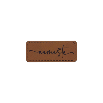 Kunstlederlabel "Namaste"