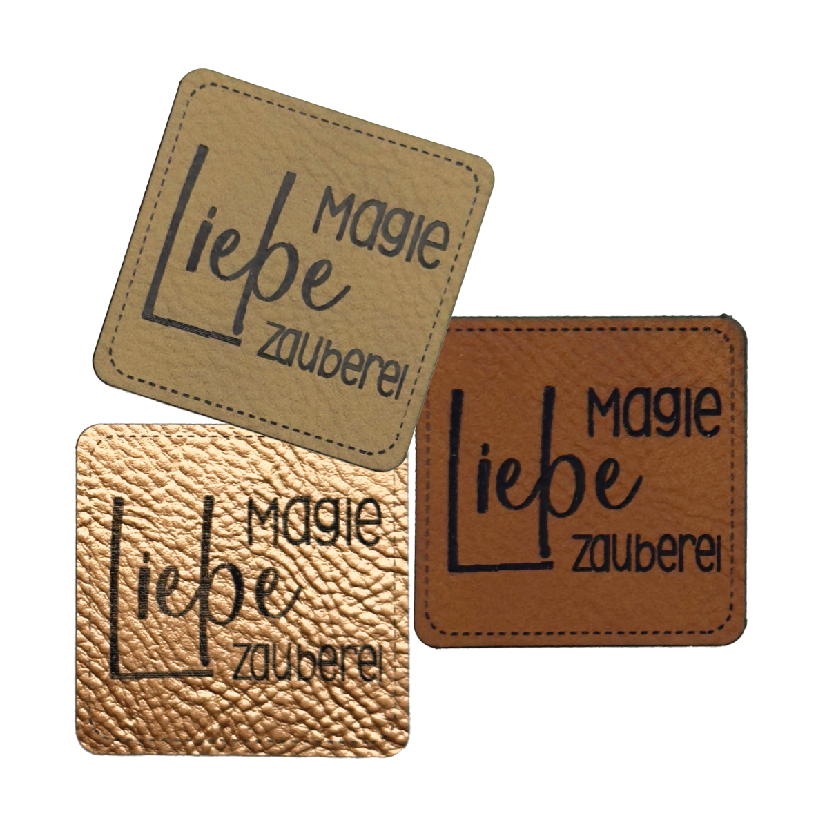 Kunstlederlabel "Liebe Magie Zauberei"