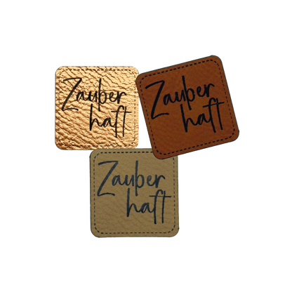 Kunstlederlabel "Zauberhaft"