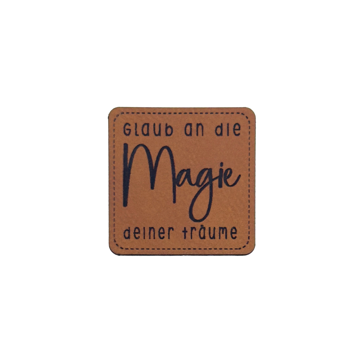 Kunstlederlabel "Glaub an die Magie"