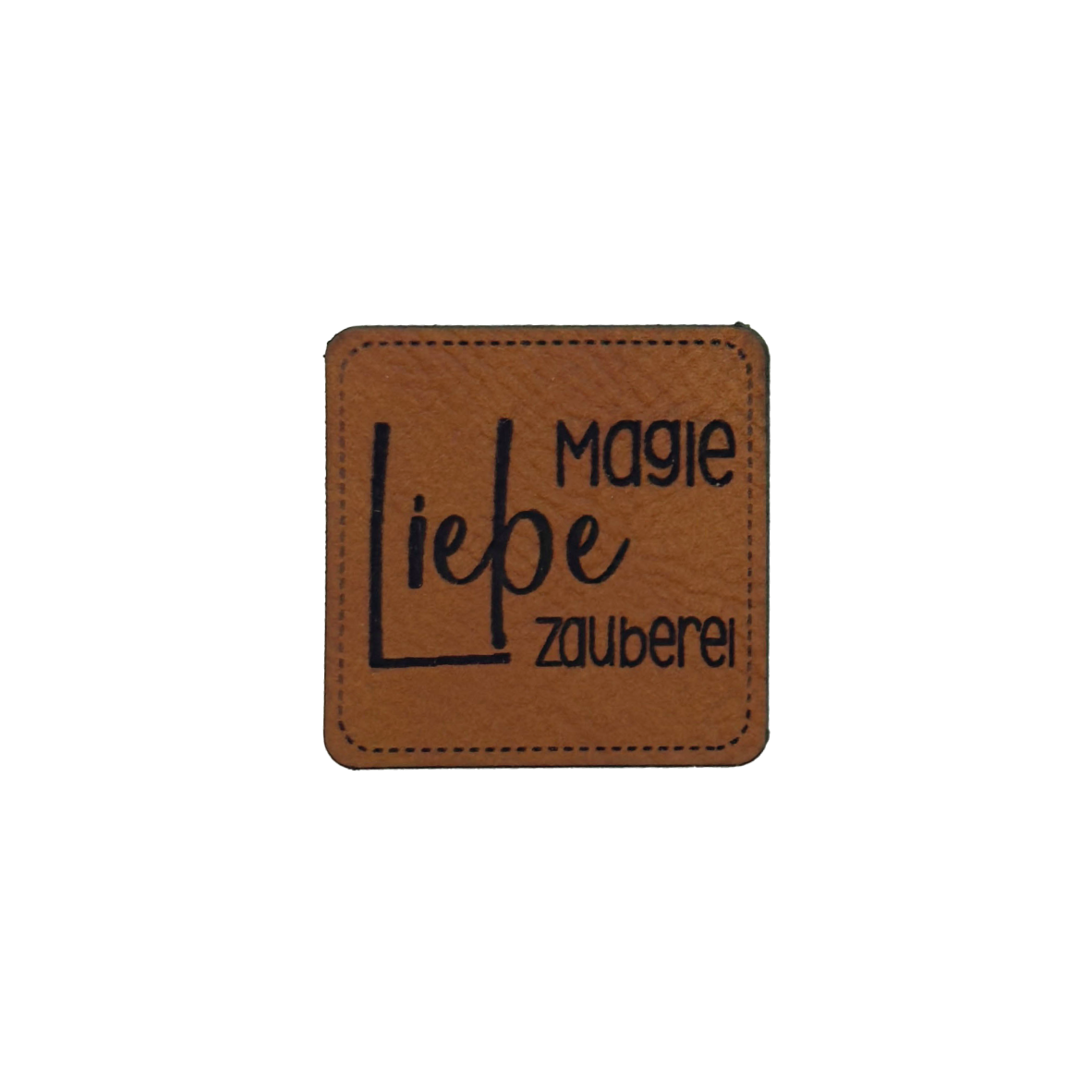 Kunstlederlabel "Liebe Magie Zauberei"