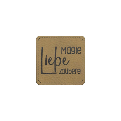 Kunstlederlabel "Liebe Magie Zauberei"