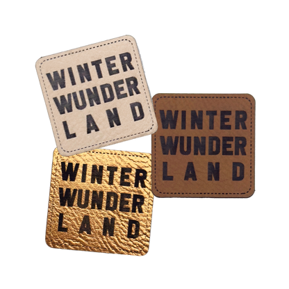 Kunstlederlabel "Winter Wunder Land"