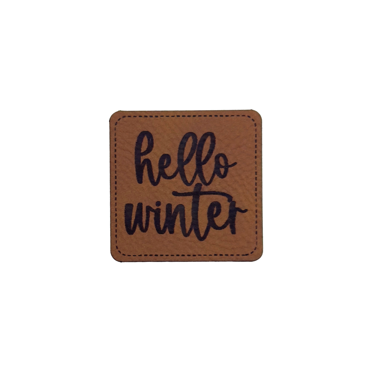 Kunstlederlabel "Hello Winter"