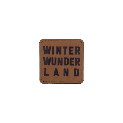 Kunstlederlabel "Winter Wunder Land"