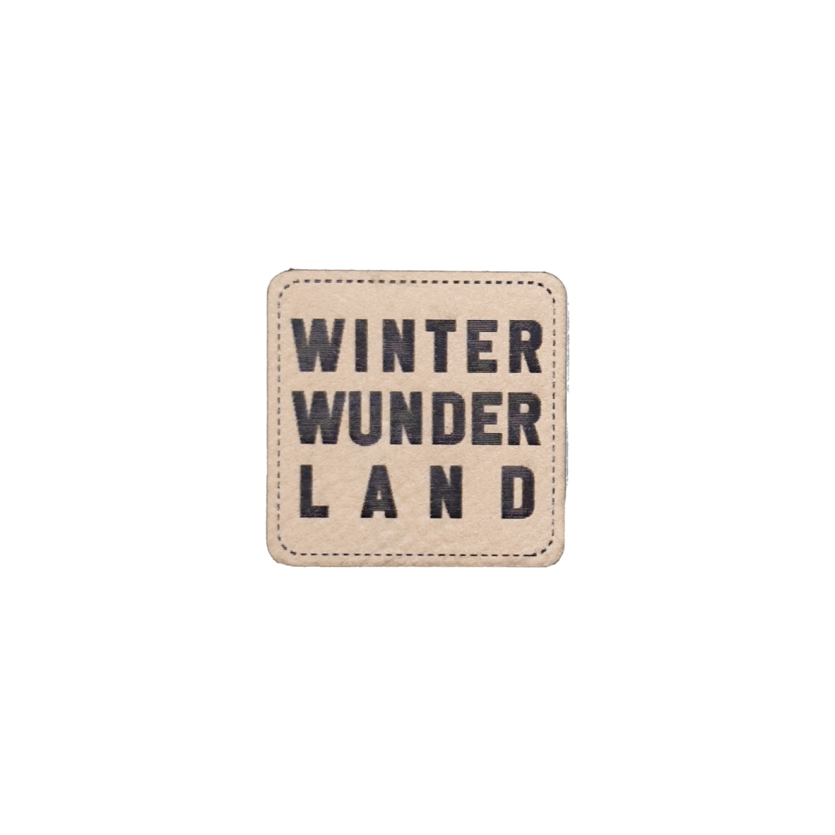 Kunstlederlabel "Winter Wunder Land"