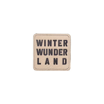 Kunstlederlabel "Winter Wunder Land"