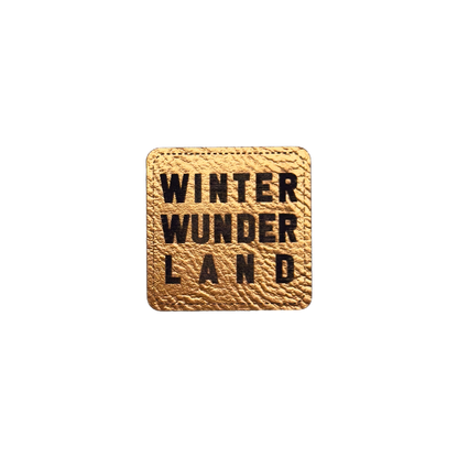 Kunstlederlabel "Winter Wunder Land"