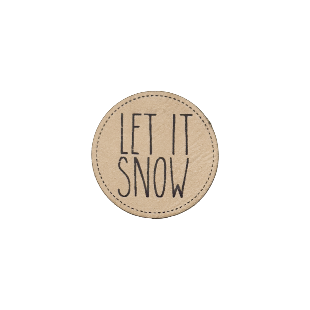 Kunstlederlabel "Let it Snow 2"