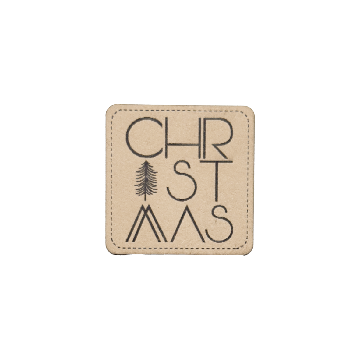 Kunstlederlabel "Christmas"