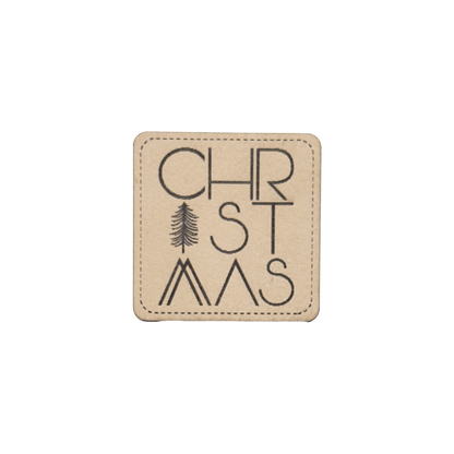 Kunstlederlabel "Christmas"