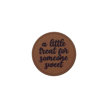 Kunstlederlabel "Little Treat for Someone Sweet"